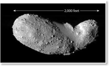 Itokawa Peanut Asteroid zoom